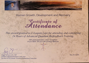 Advanced Quantum Biofeedback Training
